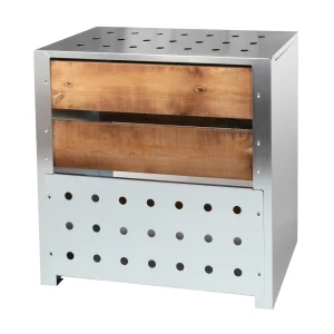 Silo à compost 200 L en bois certifié PEFC et acier galvanisé fabriqué en France