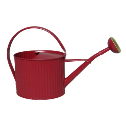Arrosoir rouge vin 1,75L Guillouard avec anse ergonomique et pomme amovible à grille en laiton sur fond blanc